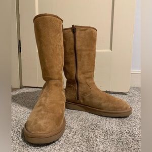 Tall UGG Chestnut Boots with Zipper